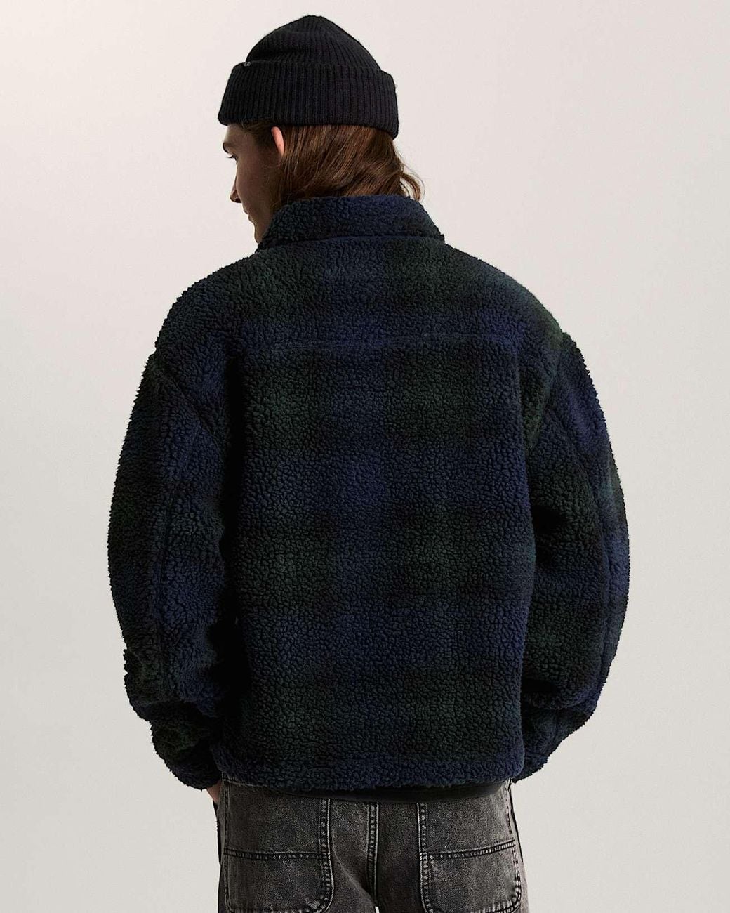 Vans Blue Yukon High Pile Jacquard Jacket for men