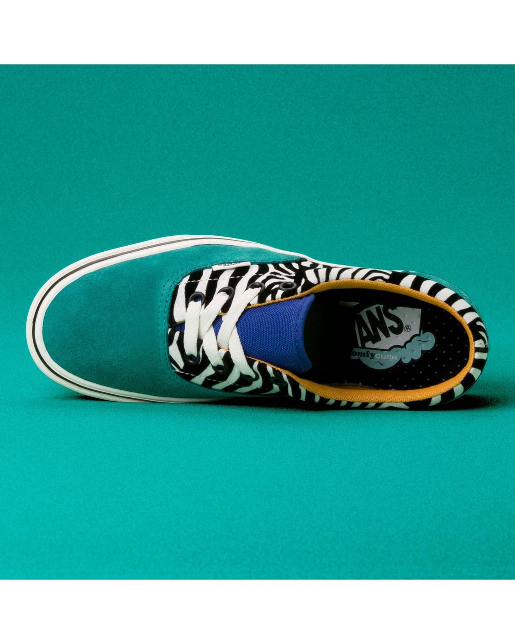 Chaussures Zebra Comfycush Era Vans en coloris Vert | Lyst