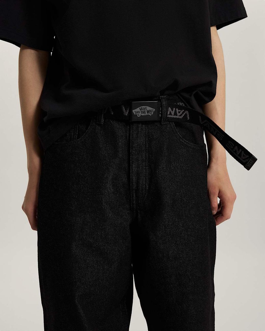 Vans Black Drop V Web Belt for men