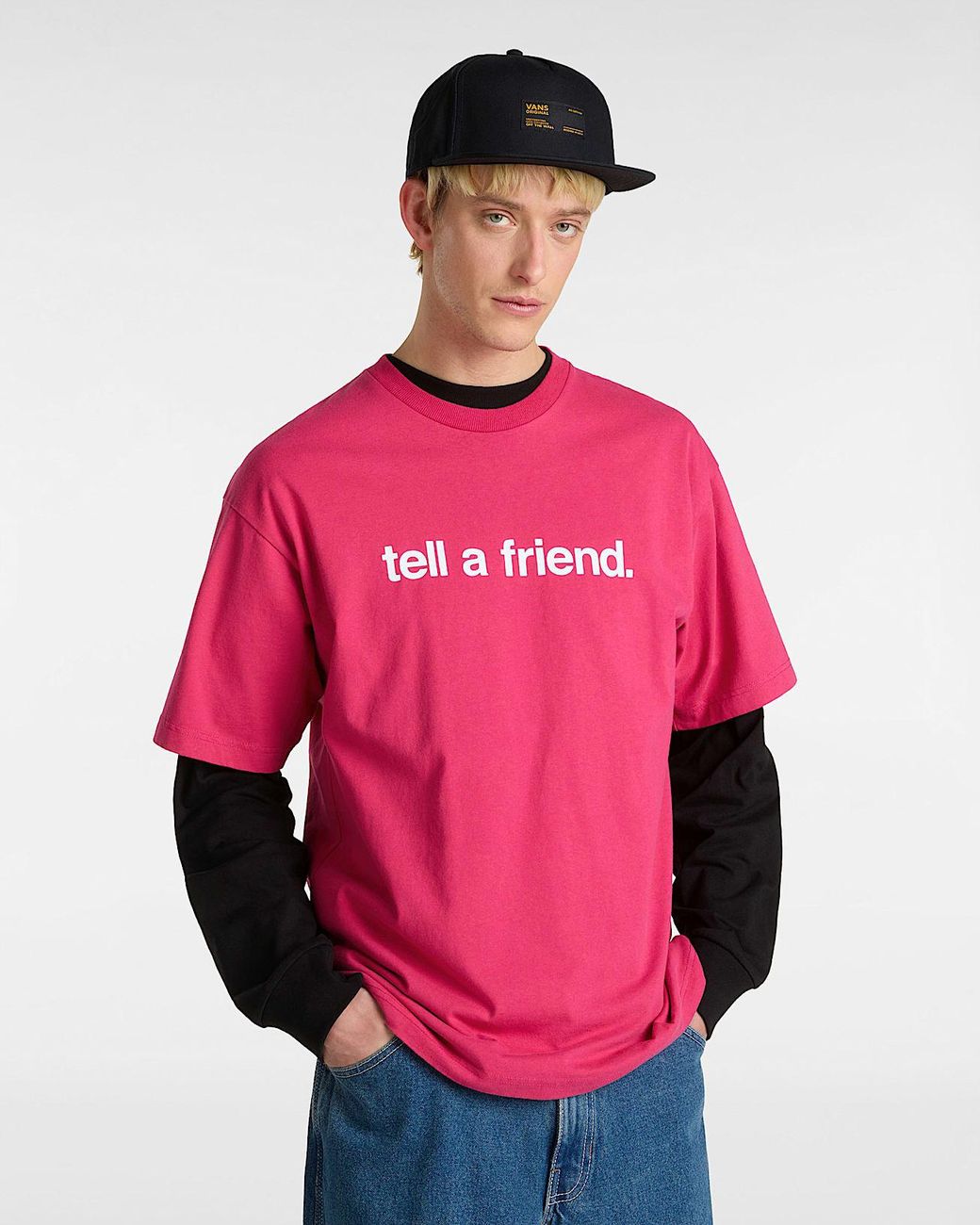 Vans Pink Tell A Friend T-Shirt