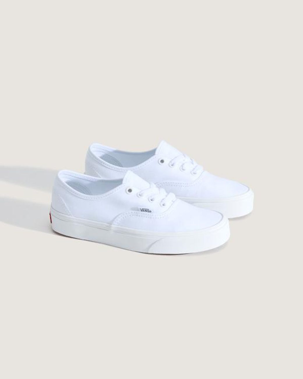 Vans White Youth Authentic Shoes (8-14 Years)