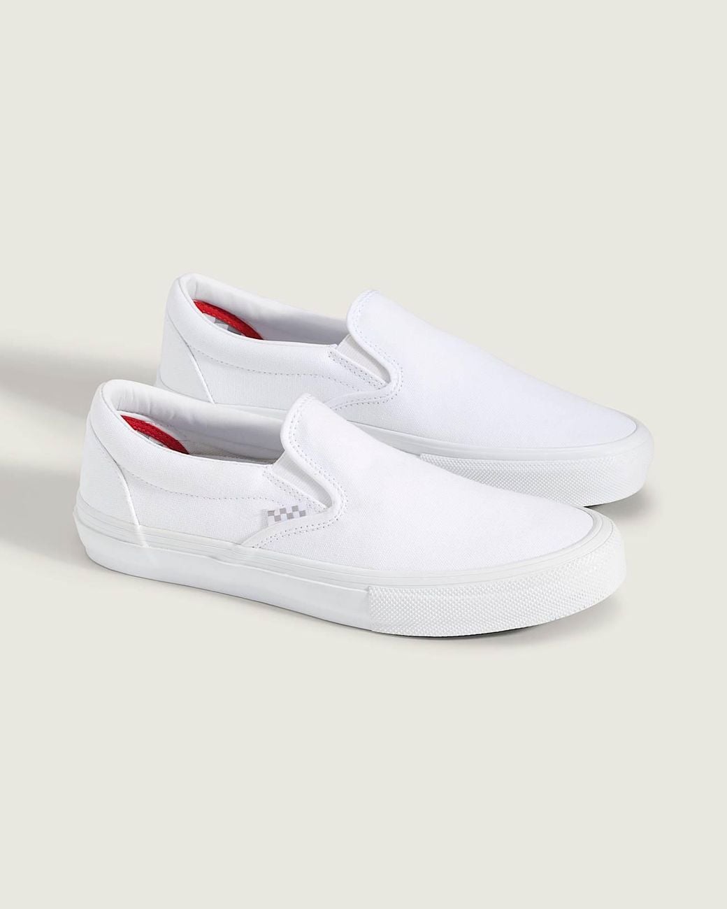 Vans White Skate Slip-On Shoes for men