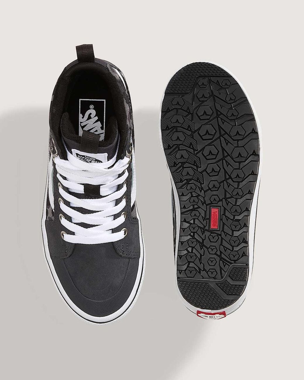 Vans Gray Sk8-Hi Waterproof Insulated Shoes for men