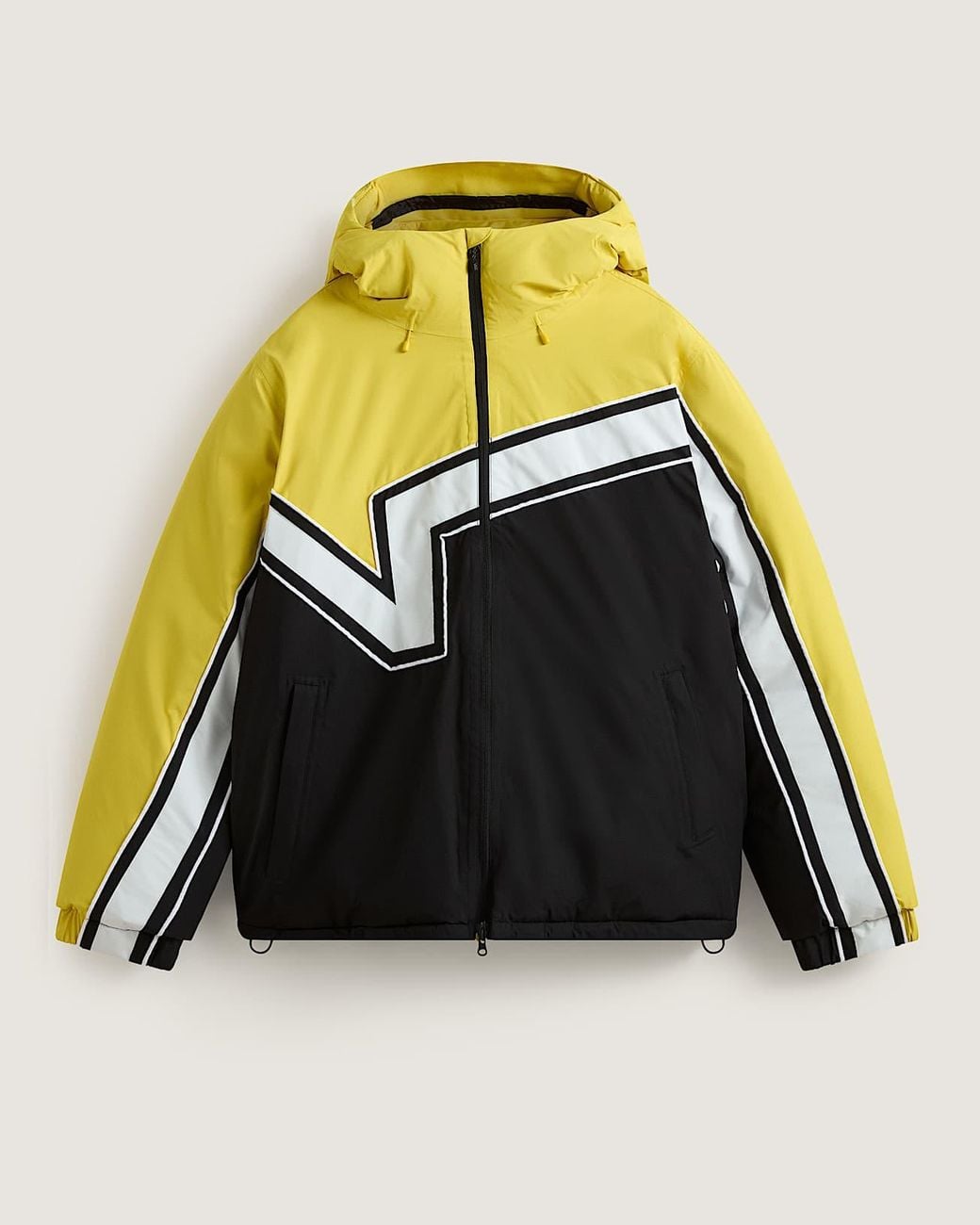 Vans Black 90's Big Block Hooded Puffer Jacket for men