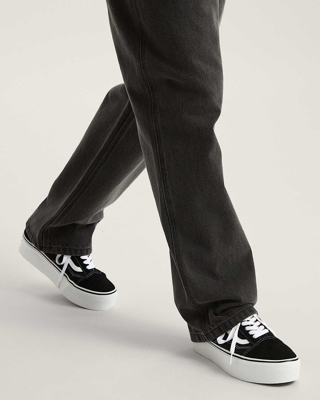 Vans Old Skool Platform Schuhe, Herren, Größe in White für Herren