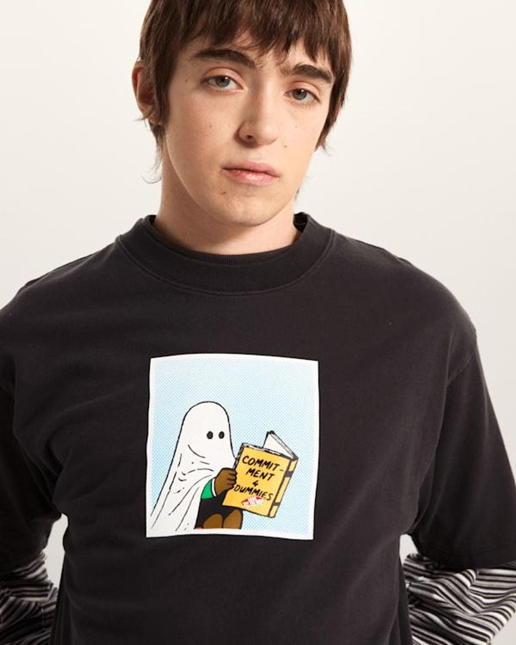 Vans Black Commitment 4 Dummies Loose T-Shirt for men
