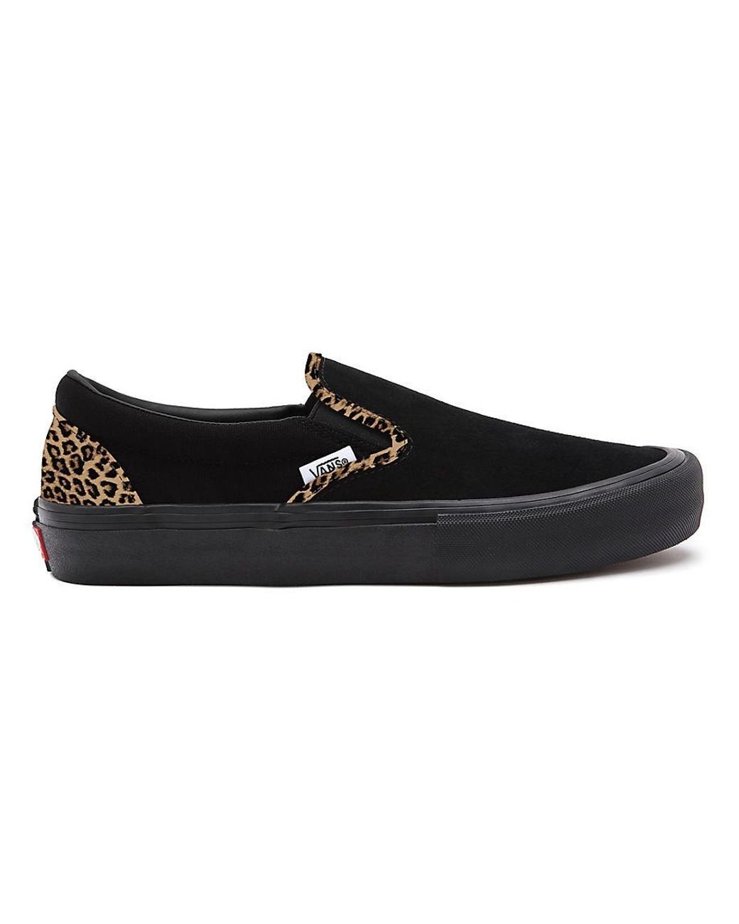 Black vans leopard best sale print