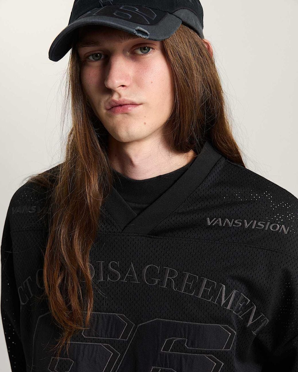 Vans A.O.D. By Slam Jam Mesh T-Shirt, Herren, Größe in Black für Herren