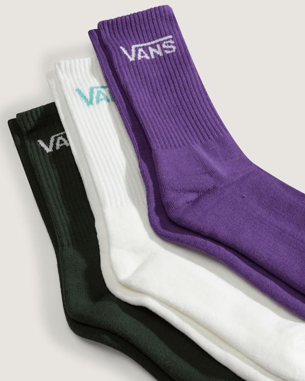 Vans Green Classic Crew Socks (3 Pairs) Size: L (8.5-12​ for men