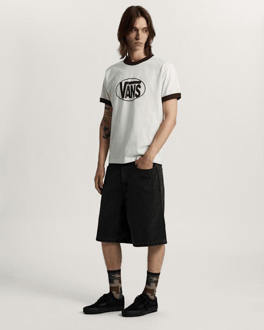 Vans Gray Verne Crew Socks, Size: L (8.5-12​ for men