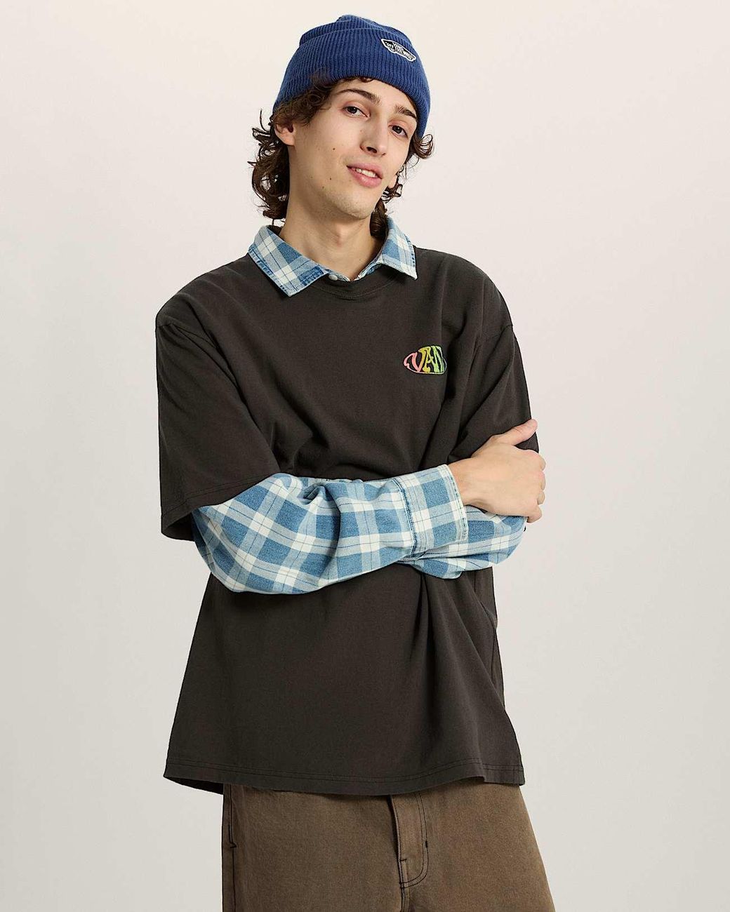 Vans Black Jetty Sets Ss T-Shirt for men