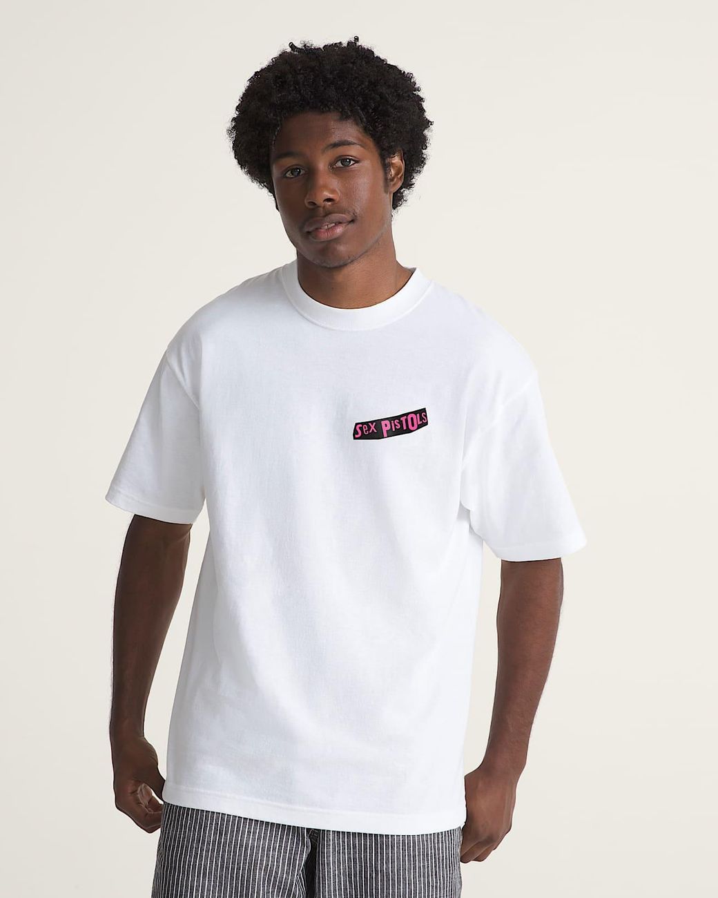 Vans White Sex Pistols Run Wild On The T-Shirt for men