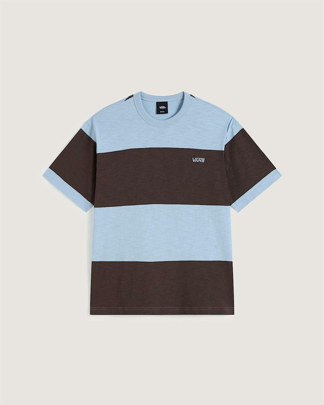 Vans Blue Slubby Stripe Ss Tee Soft Slate for men