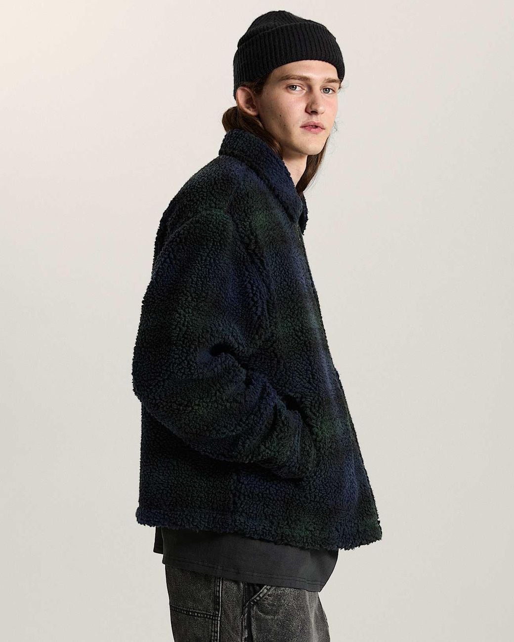 Vans Blue Yukon High Pile Jacquard Jacket for men