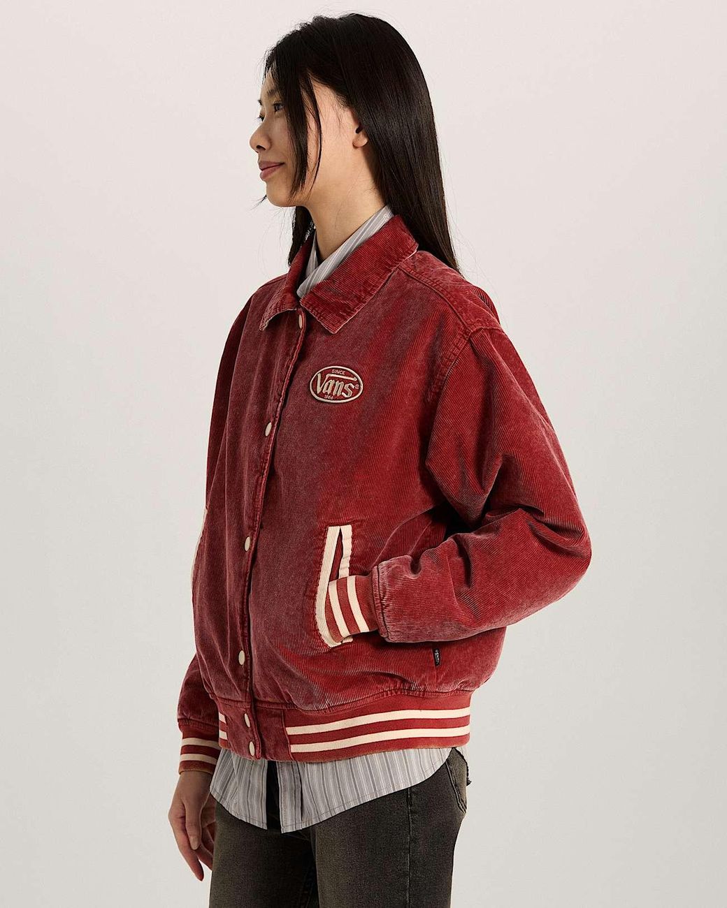 Vans Red Milliken Varsity Jacket