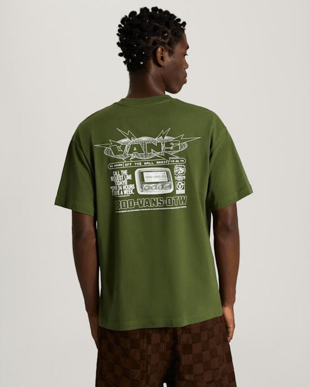 Vans Green Hotline Radio Ss Tee Balsam for men