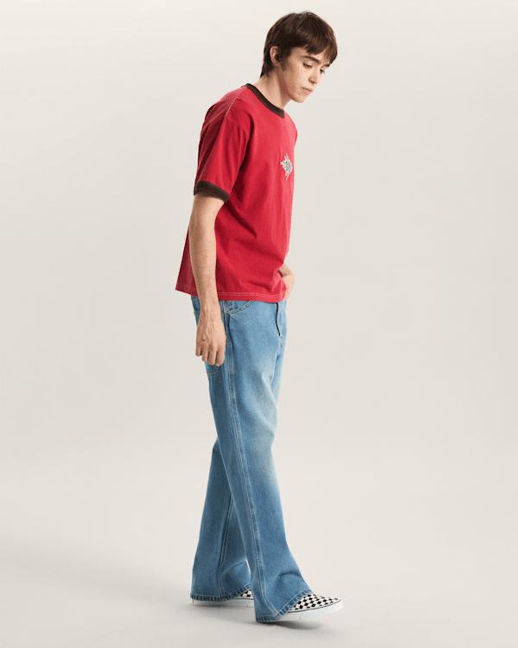 Vans Blue Skate Loose Bootcut Denim Trousers for men