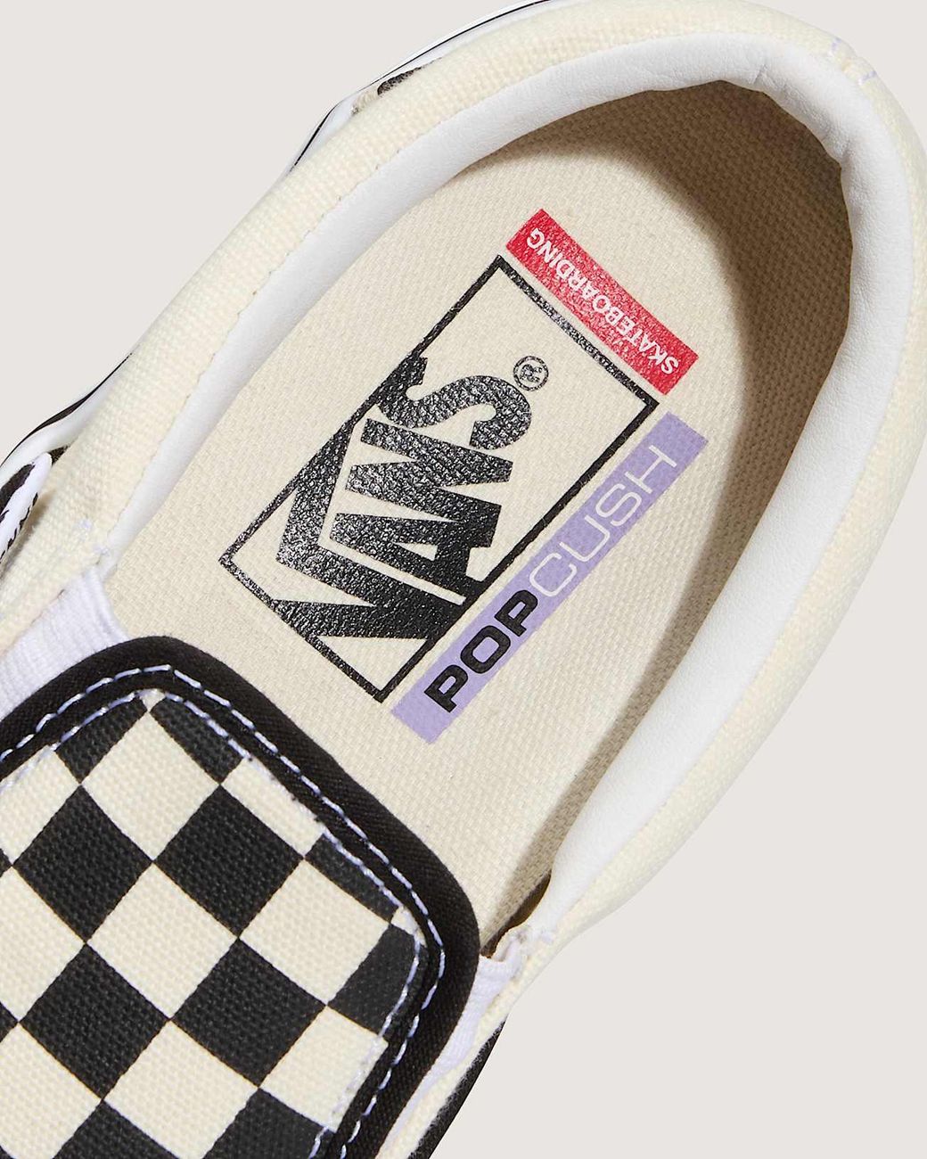 Vans Metallic Skate Checkerboard Slip-On Shoes (Checkerboard) for men