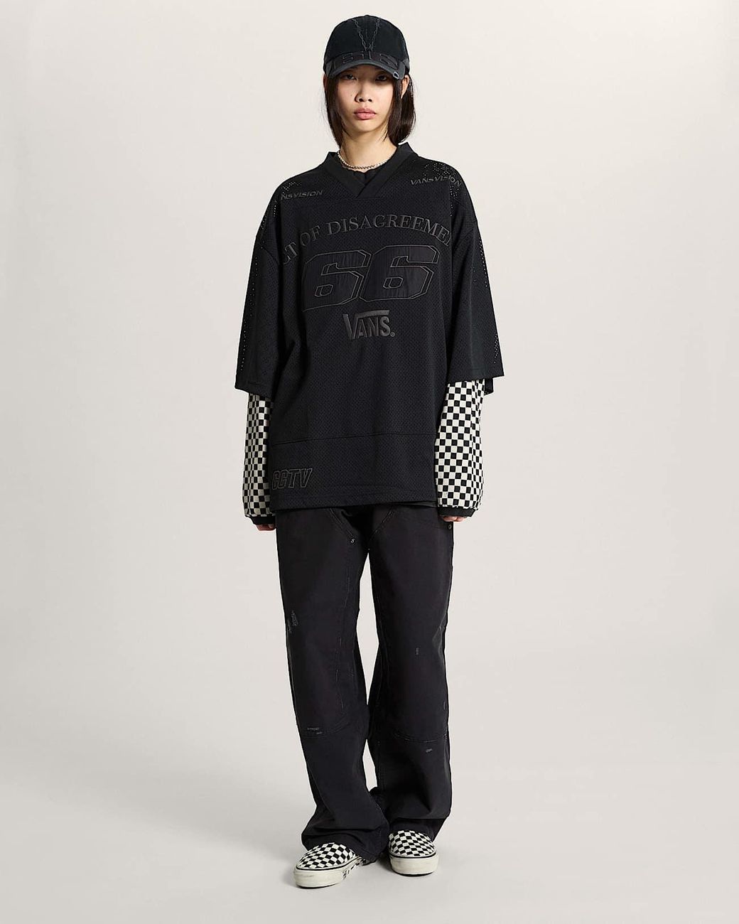 Vans Black A.O.D. By Slam Jam Mesh T-Shirt for men
