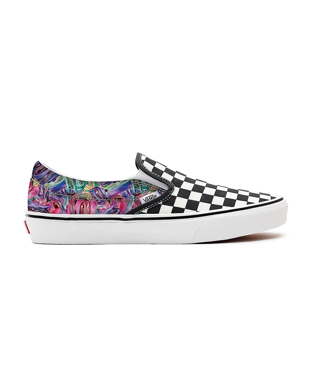 Vans White Customs Brush Strokes Slip-On for men
