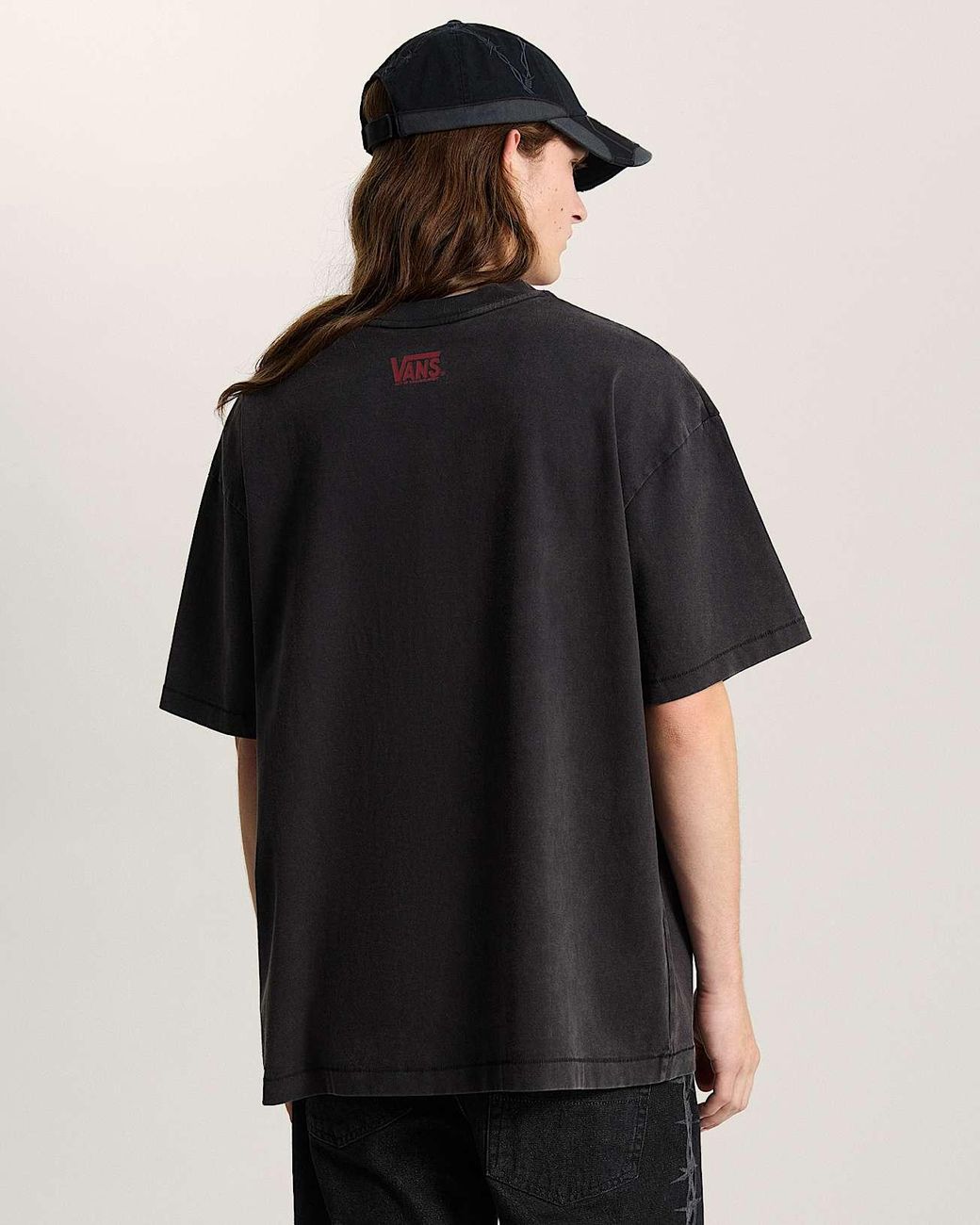 Vans A.O.D. By Slam Jam Braces T-Shirt, Herren, Größe in Black für Herren