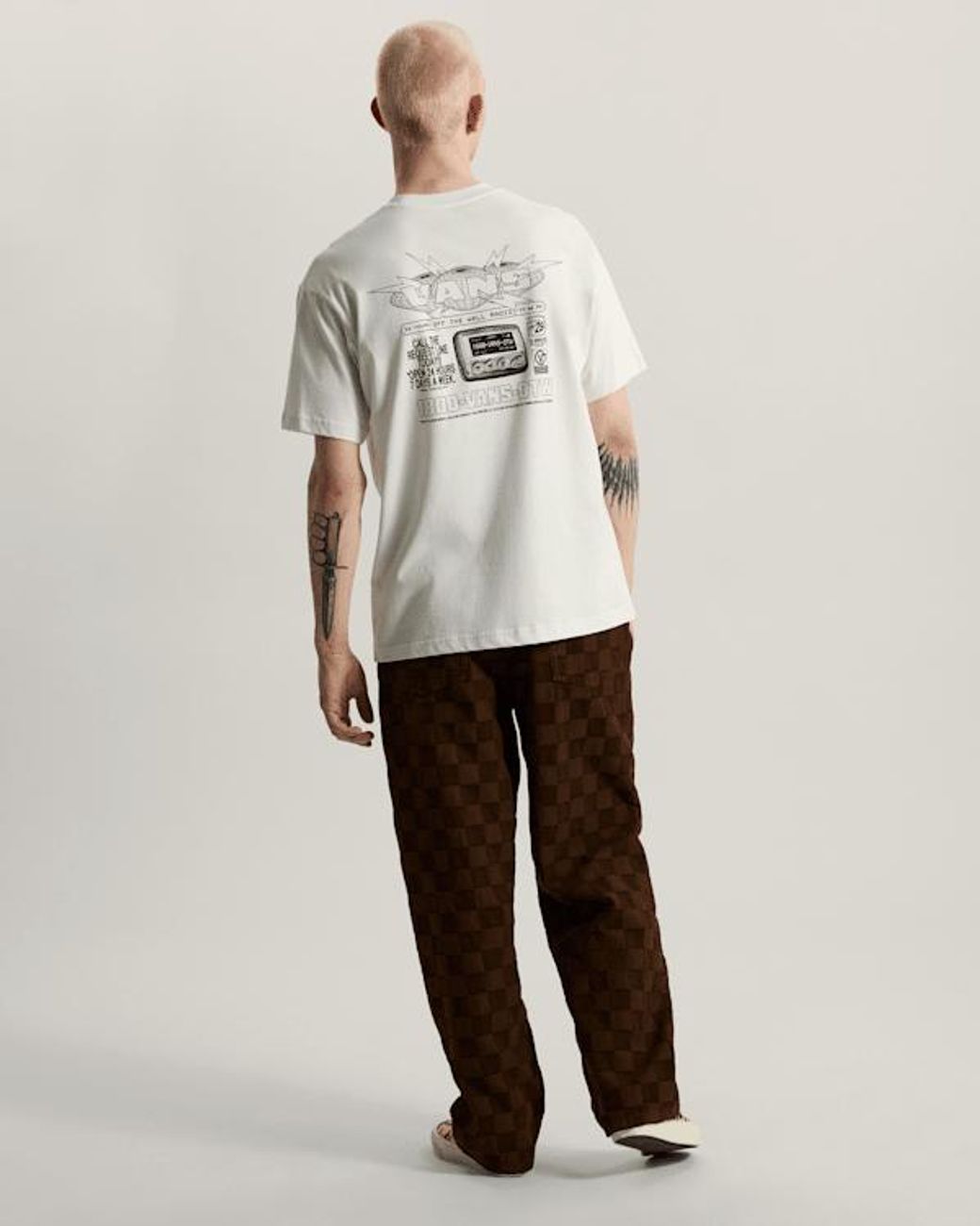 Vans Natural Hotline Radio Ss Tee Marshmallow for men