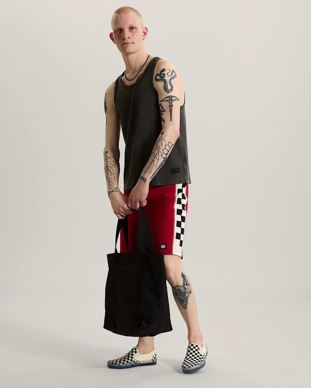 Vans Red Daily Sideline Boardshorts for men
