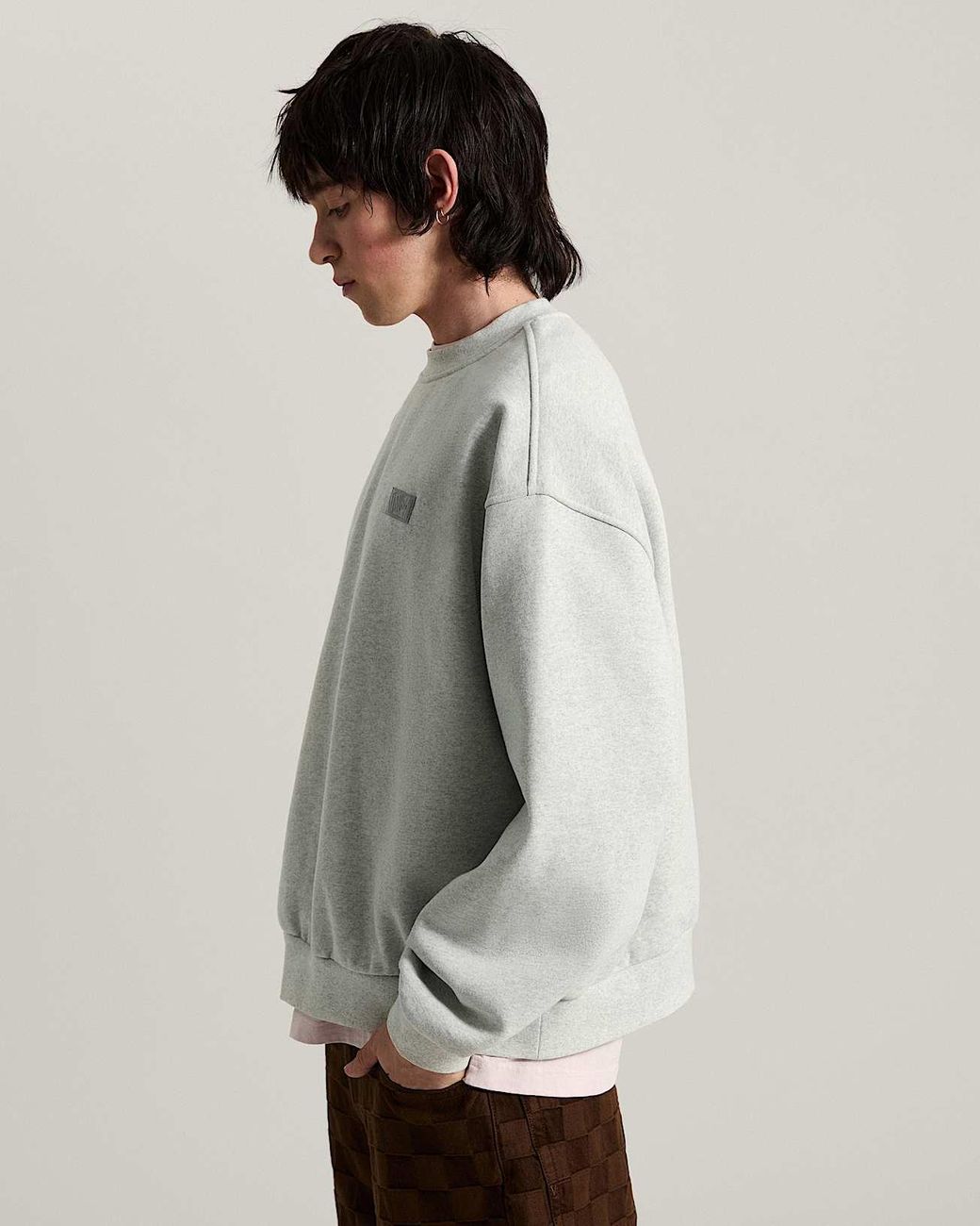 Vans Gray Premium Crewneck Sweatshirts for men