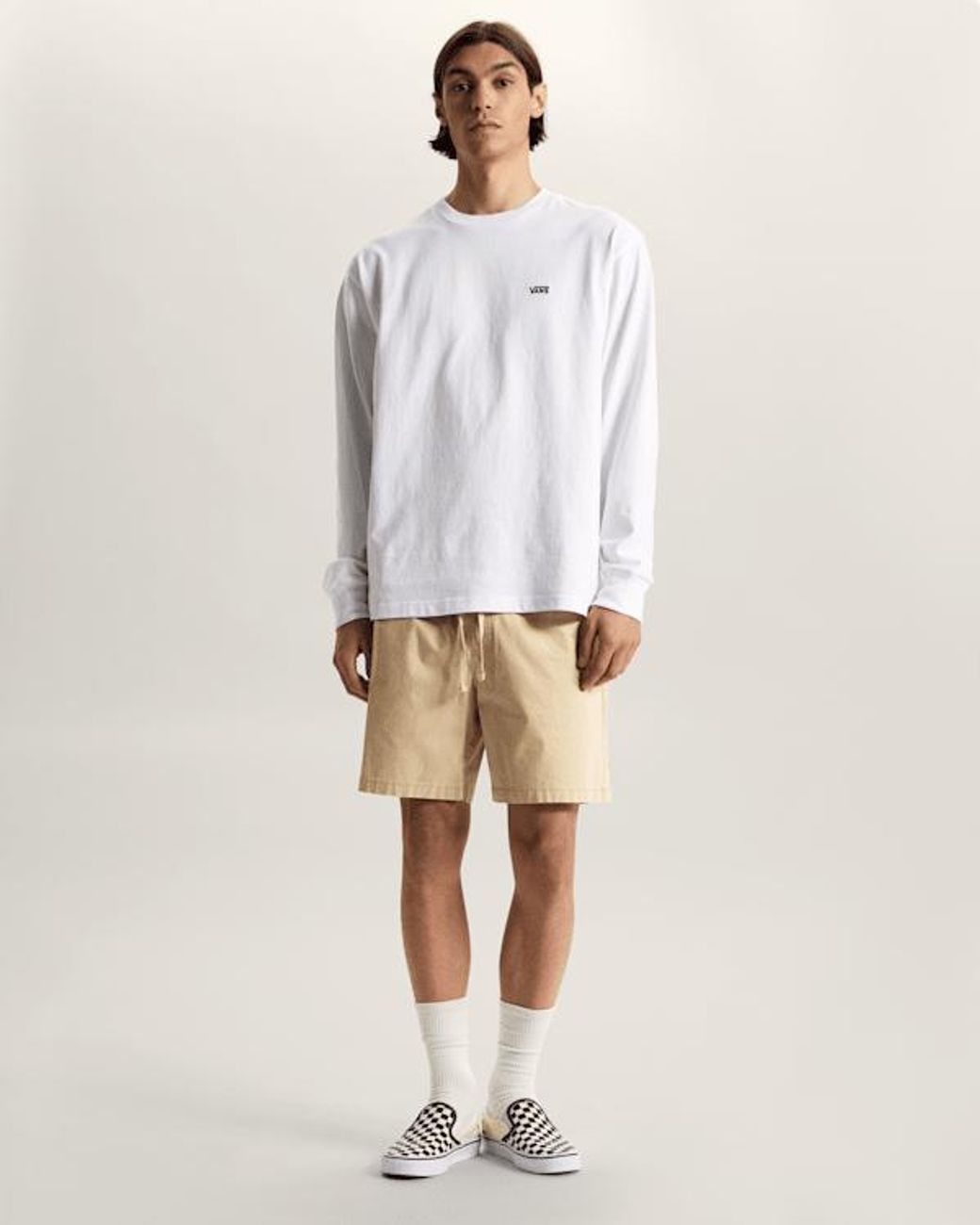 Pantalones Cortos Elásticos Holgados Range, Hombre, Talla Vans de hombre de color Natural