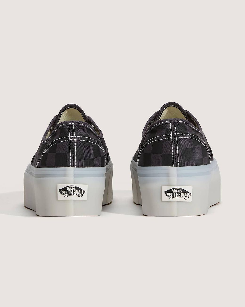 Vans Gray Authentic Platform Shoes for men