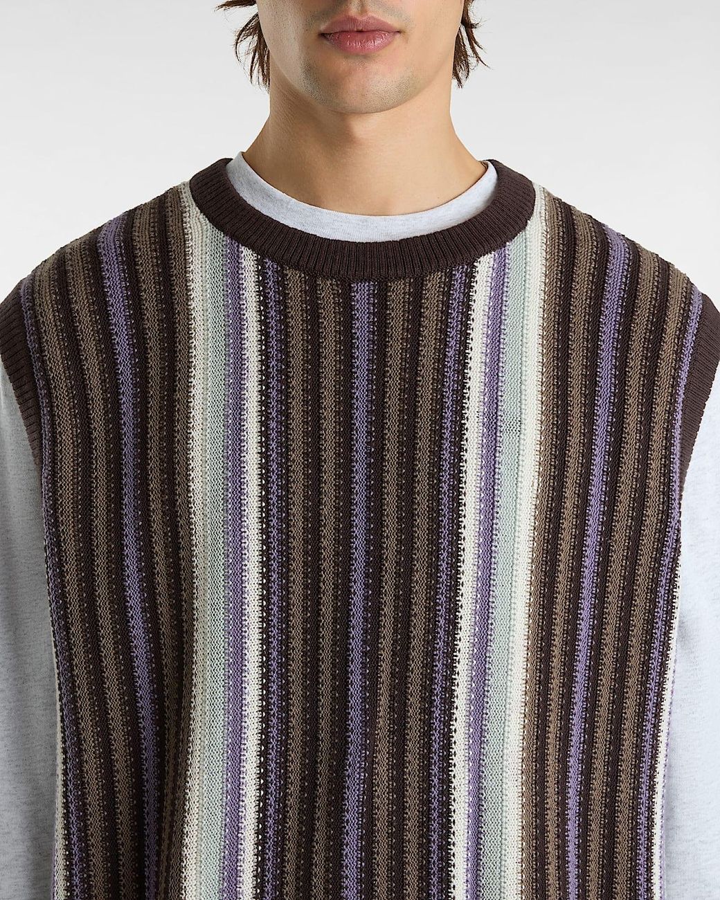 Vans Brown Premium Samuelson Sweater Vest for men