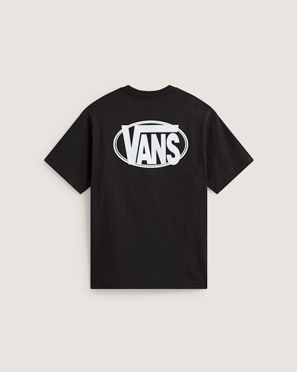 Vans Black Oval Logo Loose Ss Tee for men