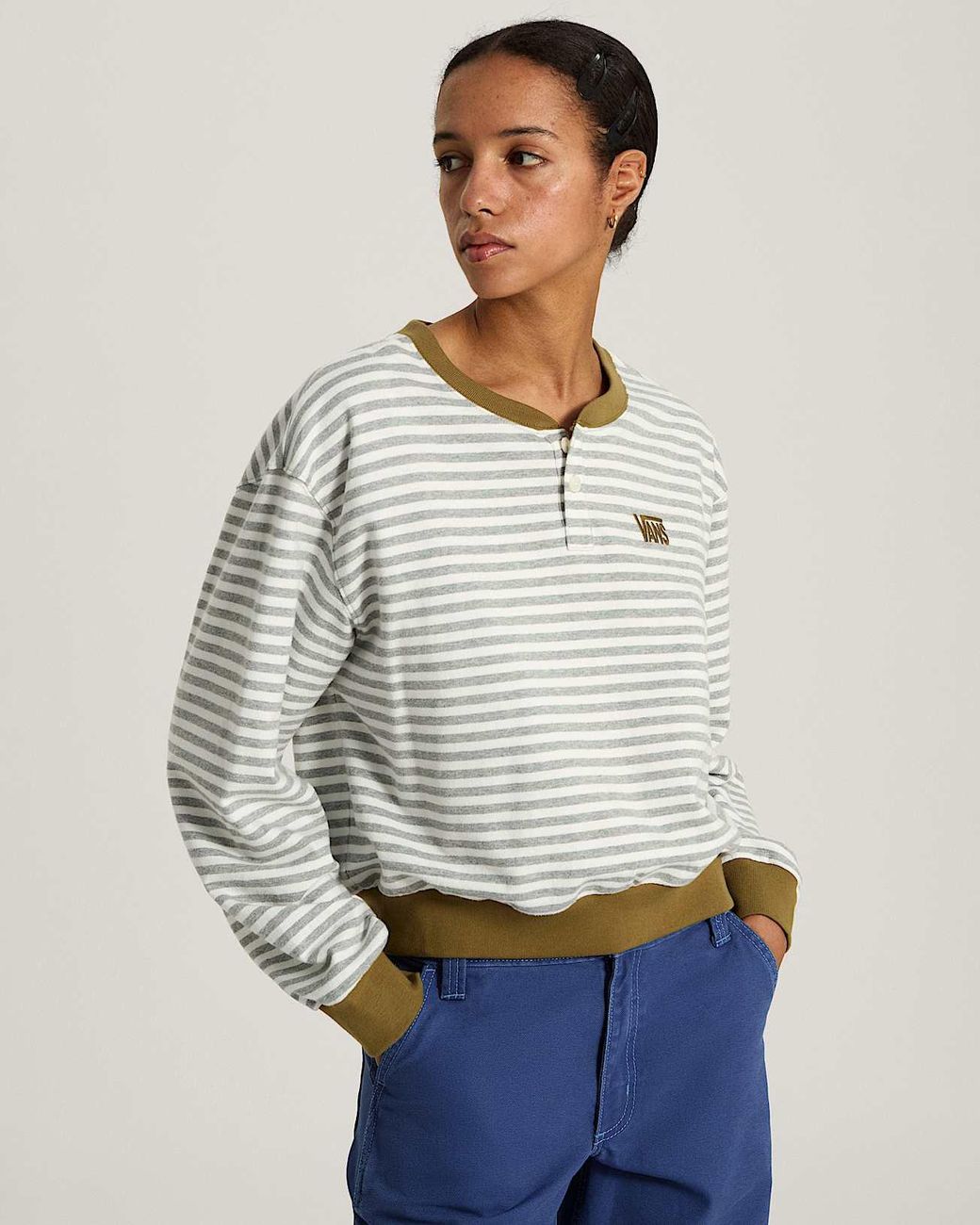 Vans Metallic Molly Long Sleeve Henley