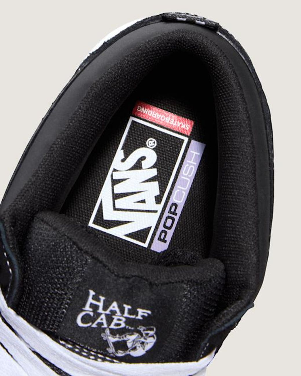 Vans Black Skate Half Cab Wafflecup Shoes for men
