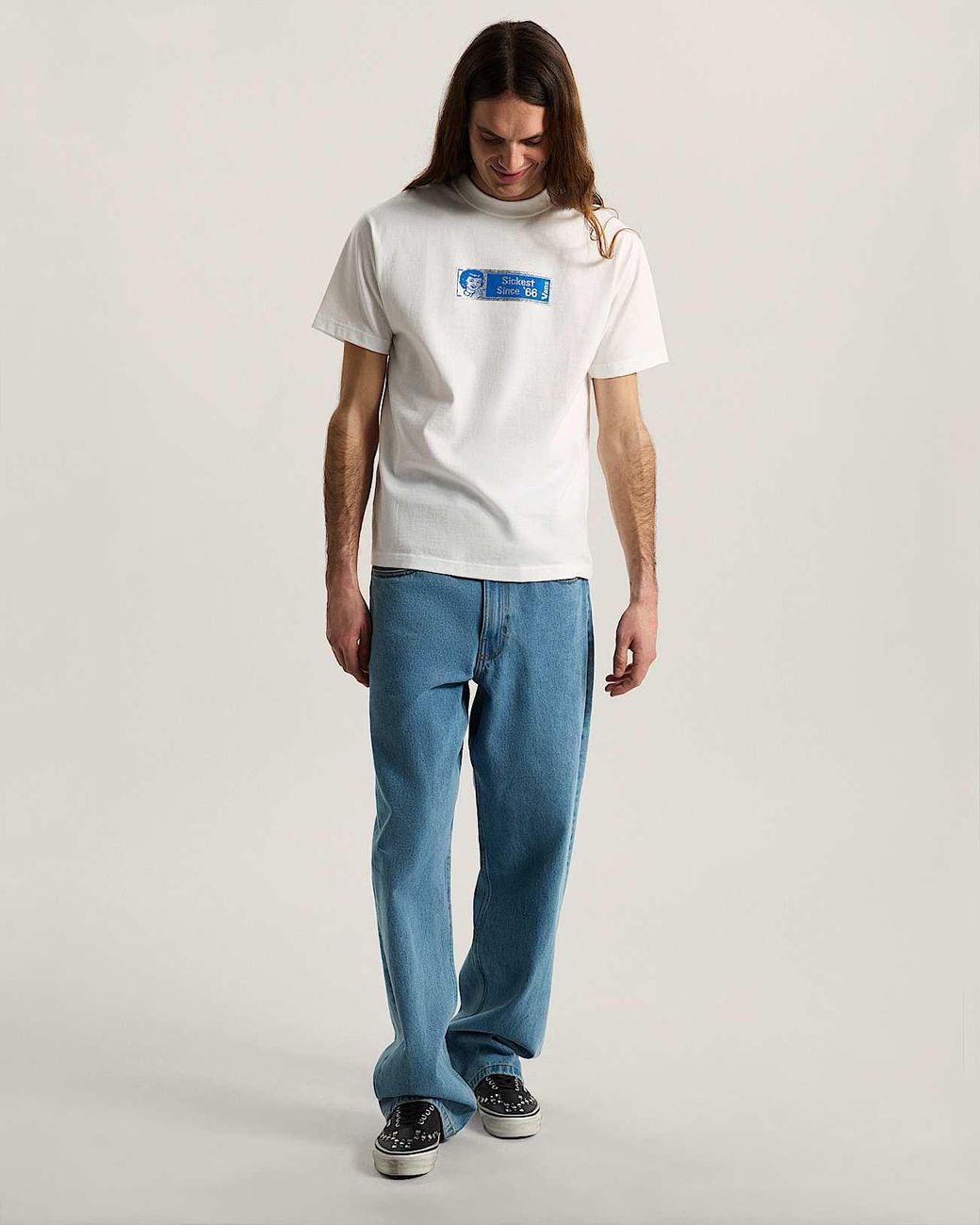 Vans White Sickest 66 Ss Tee for men