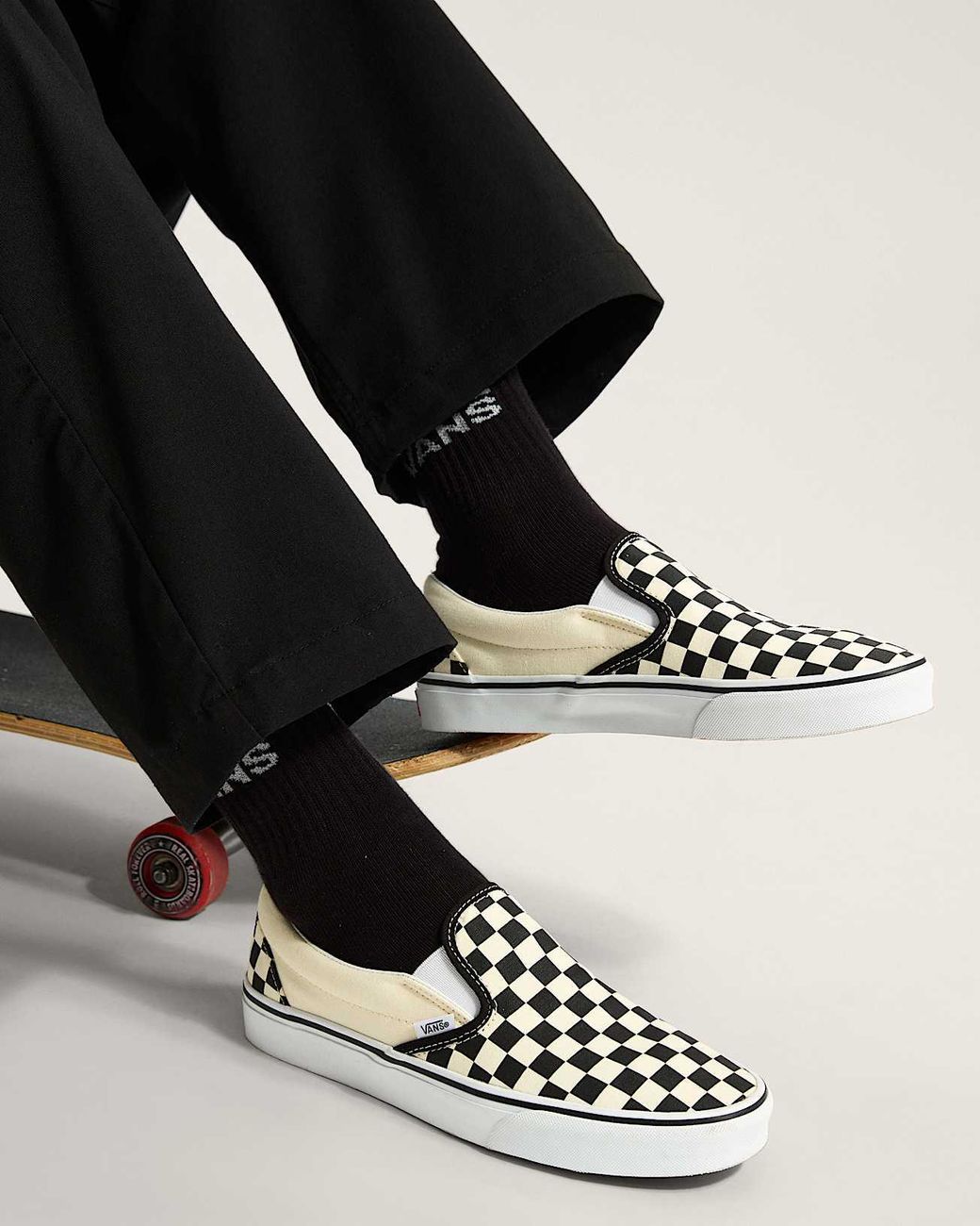 Vans Metallic Checkerboard Classic Slip-On Shoes for men