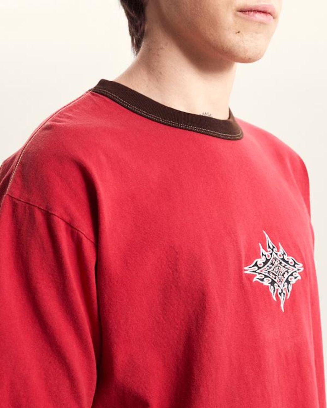 Vans Flame Face Tee, Grootte in het Red voor heren