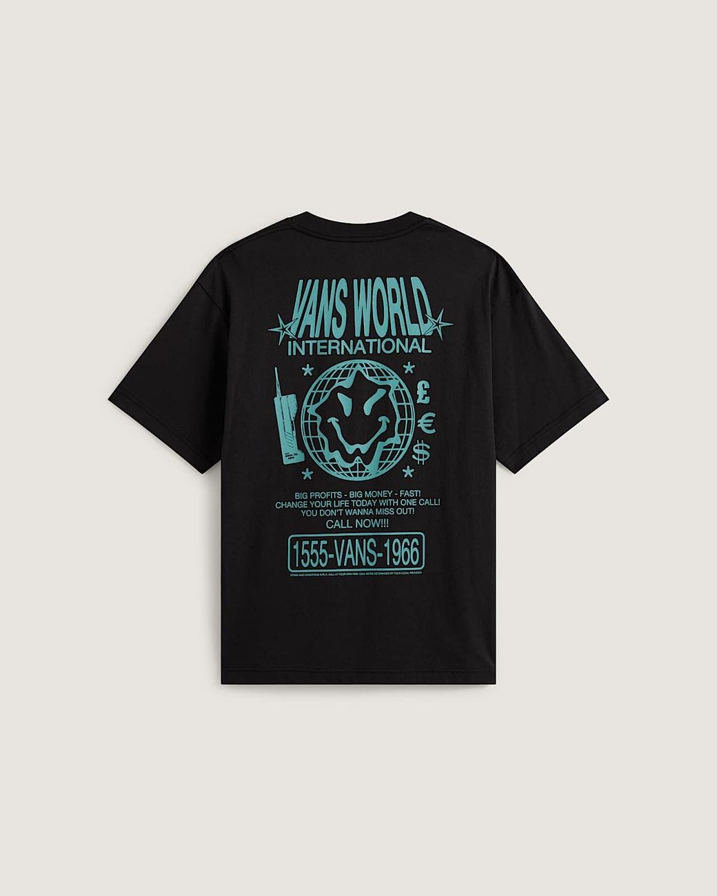 Vans Black World Intl Ss Tee for men