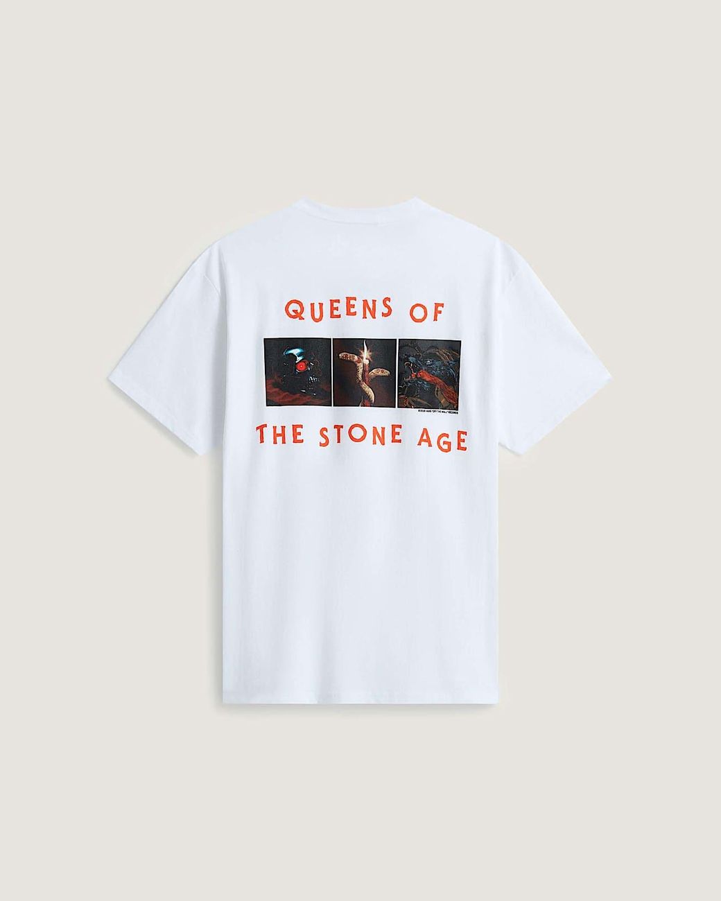 Vans White Queens Of The Stone Age T-Shirt for men