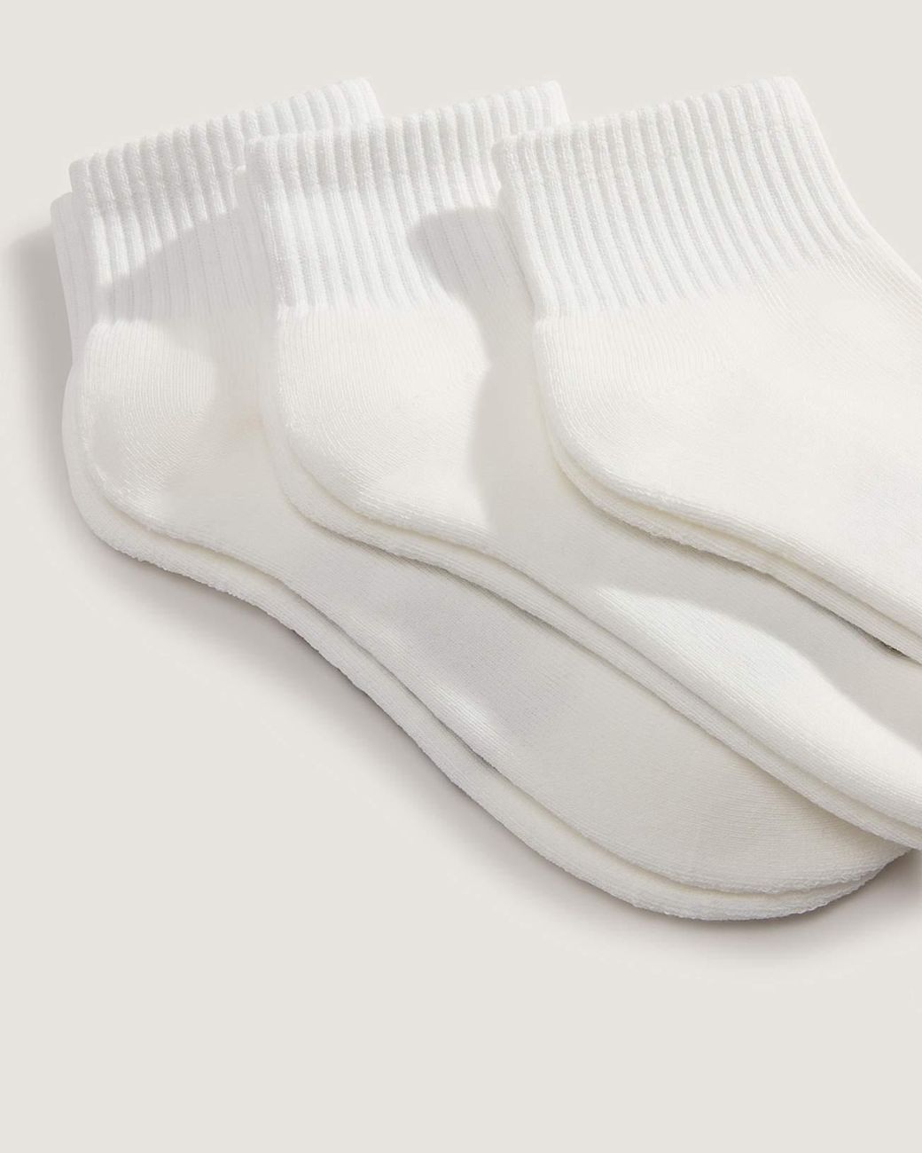 Vans White Classic Quarter Crew Socks (3 Pairs) Size: L (8.5-12​ for men