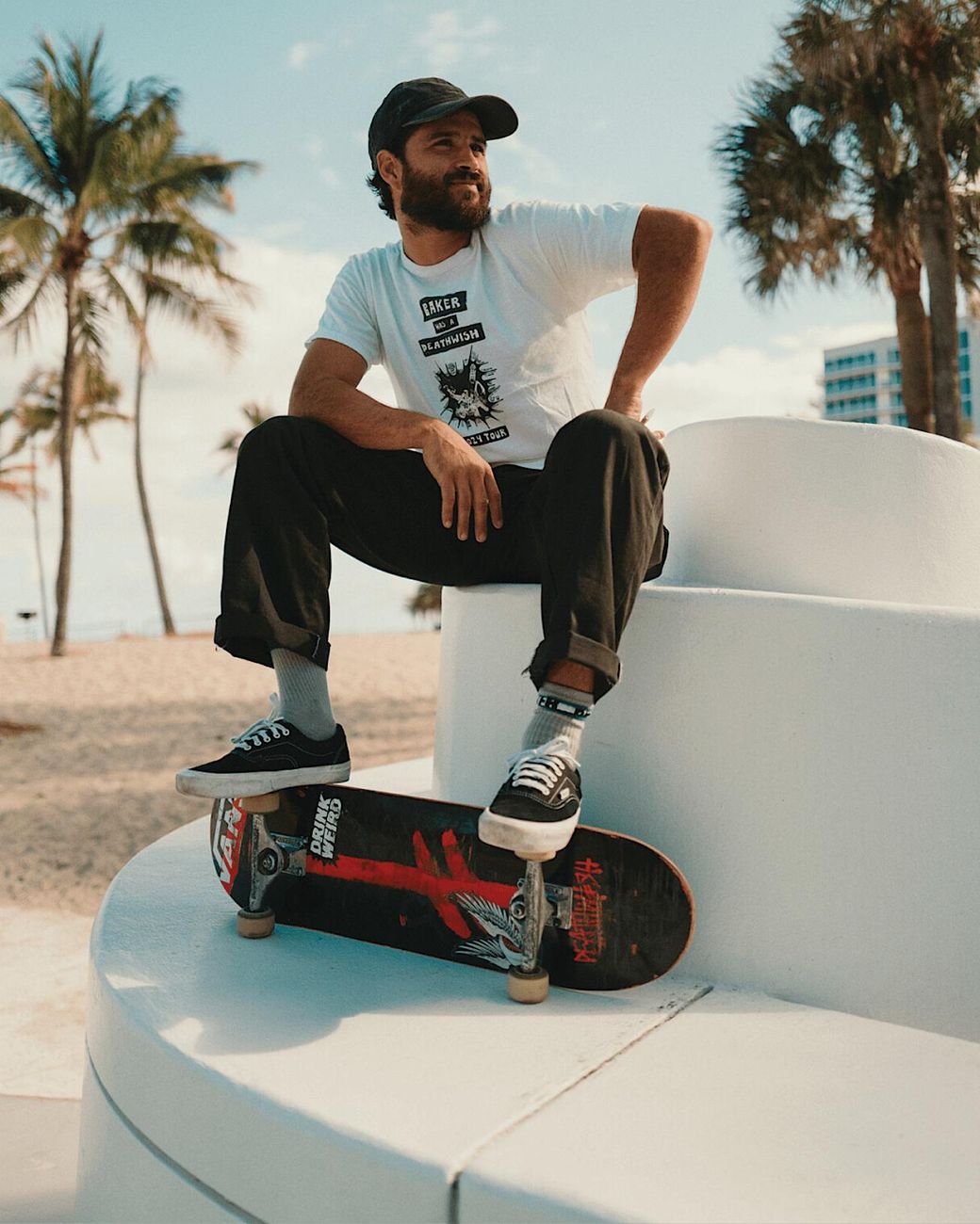Vans White Skate Era Shoes for men