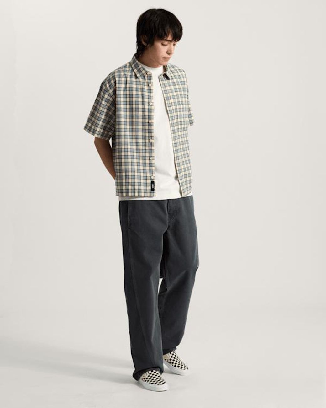 Vans Gray Larkspur Timber Plaid Shirt for men