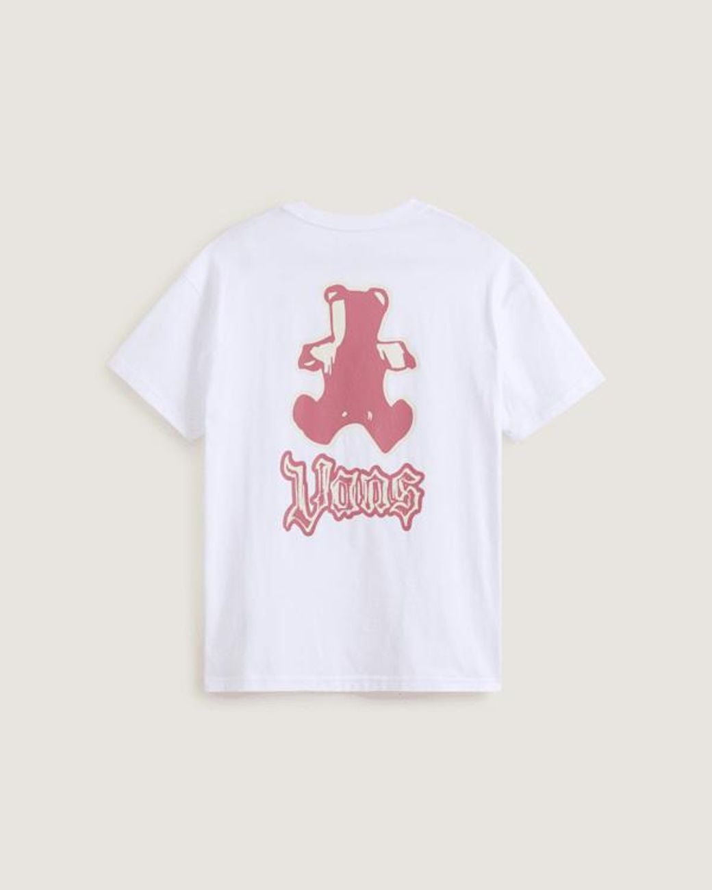 Vans White Lil Bear T-Shirt, Damen, Größe