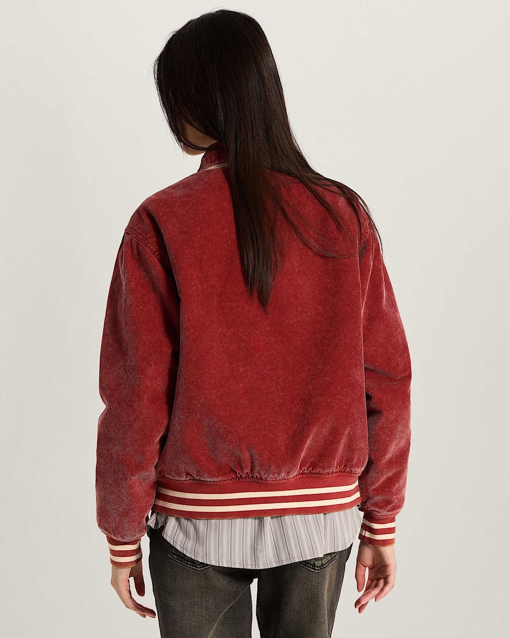 Vans Red Milliken Varsity Jacket