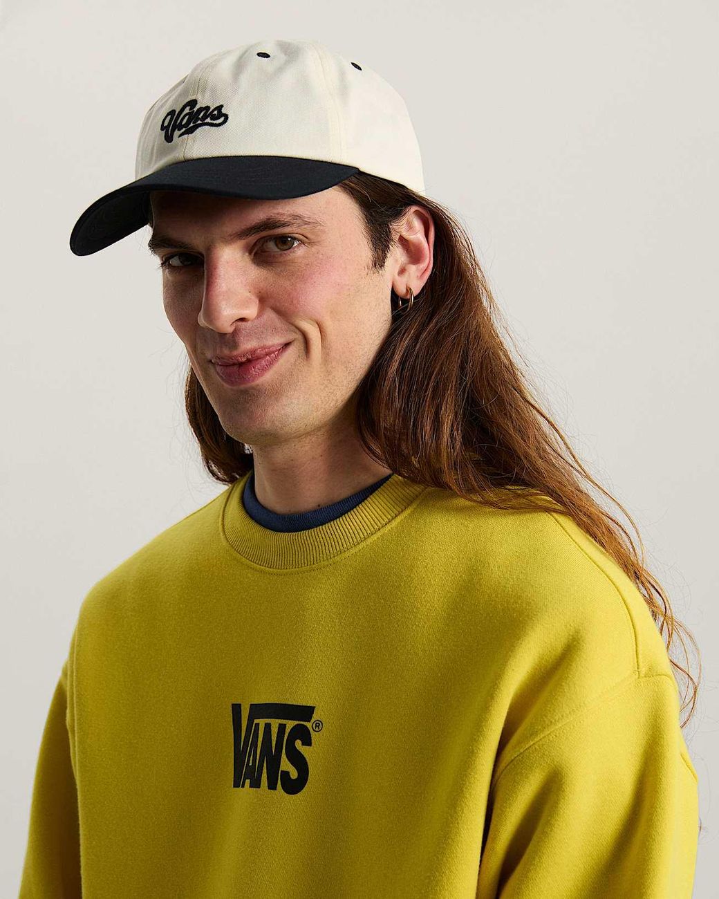 Vans Natural Lefty Script Curved Bill Jockey for men