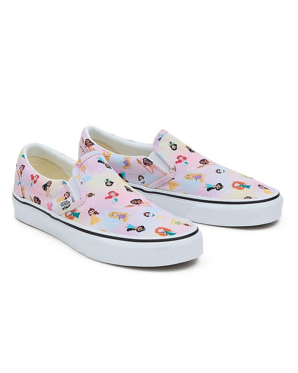 Vans Customs Disney X Princess Slip on in Grey Lyst UK