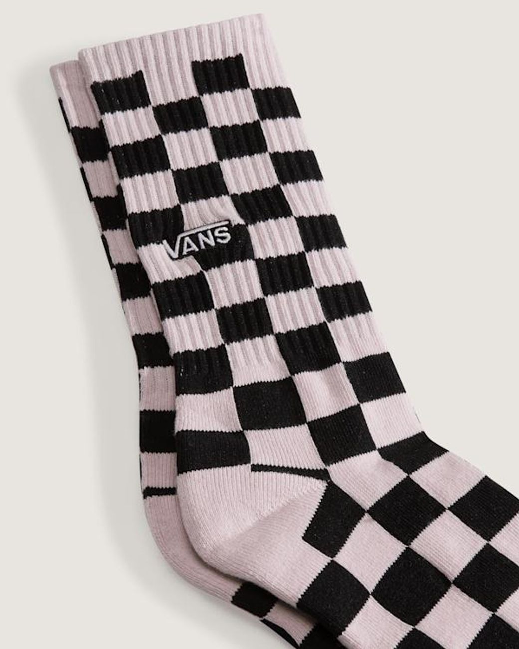 Vans White Checkerboard Crew Sock (1 Pair) Size: L (8.5-12​ for men