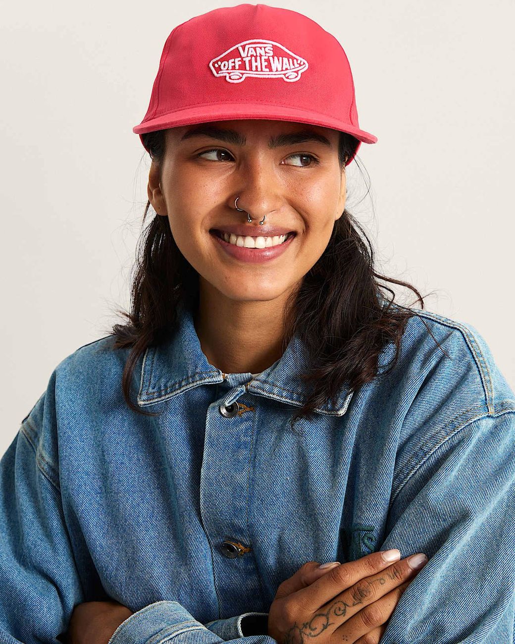 Vans Pink Classic Snapback Hat for men