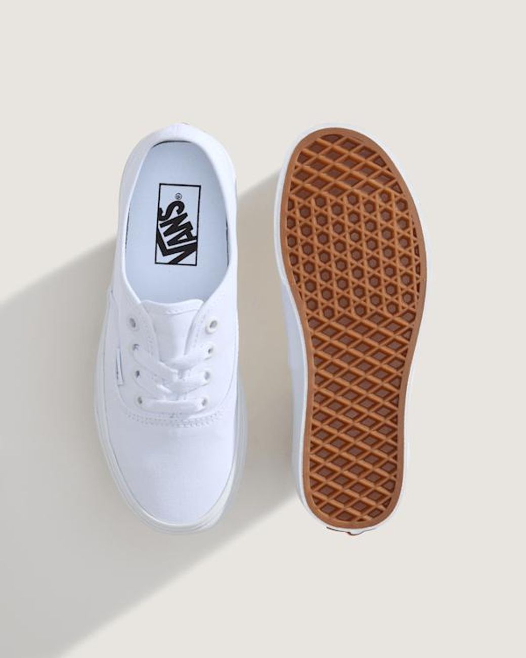 Vans White Youth Authentic Shoes (8-14 Years)
