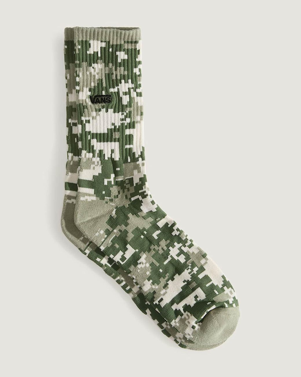 Vans Green Downing Crew Socks (1 Pair) Size: L (8.5-12​ for men